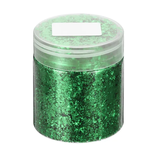 Gold Foil Flakes for Resin, 3g Metallic Foil Flakes for Nail Art, Deep Green