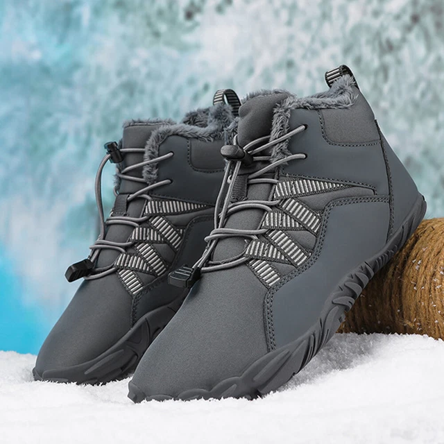 WOMEN SNOW BOOTS Oxford Cloth Men Hiking Boots Rubber for Outdoor