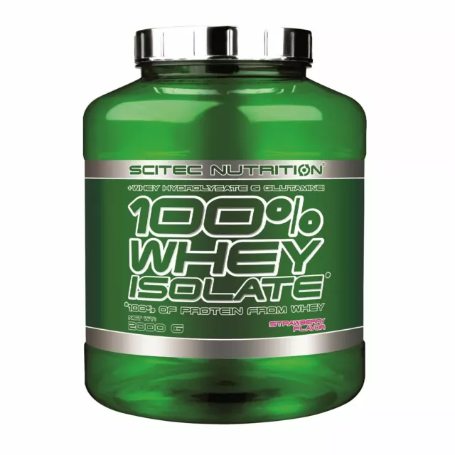 SCITEC NUTRITION 100% Whey Isolate 2000 gr 2 kg + Proteine del Siero Idrolizzate