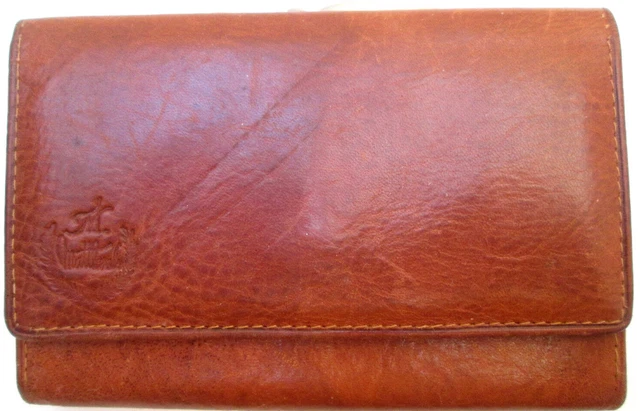 Portefeuille Porte-Monnaie MARKTOMI USA En Cuir Vintage - Occasion (Rouge)