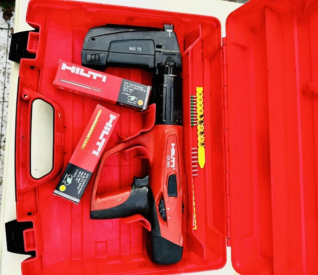HILTI DX460 POWDER Actuated Nail Gun.with MX 72 Magazine £330.00