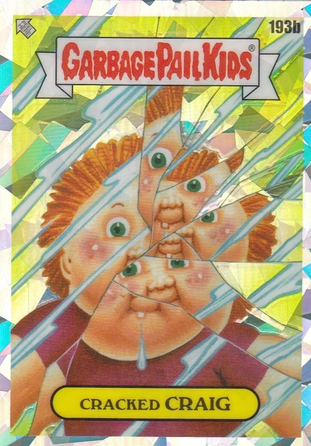 Cracked Craig Topps Chrome Garbage Pail Kids Series 5 Atomic Refractor 193B 2022