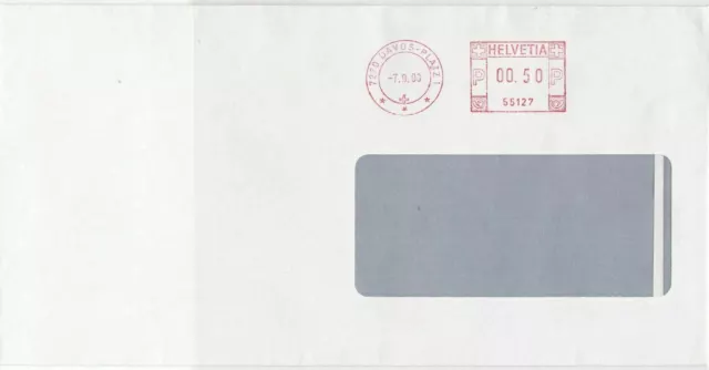 Switzerland Commercial 1990 machine cancel stamp cover ref 21580
