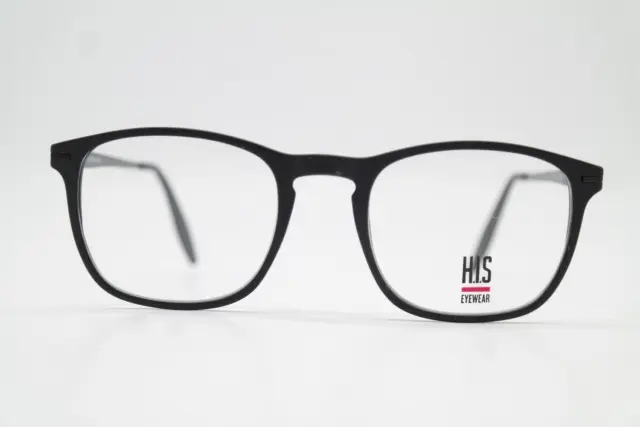 Gafas HIS HPL470 negro ovalado marco gafas nuevas