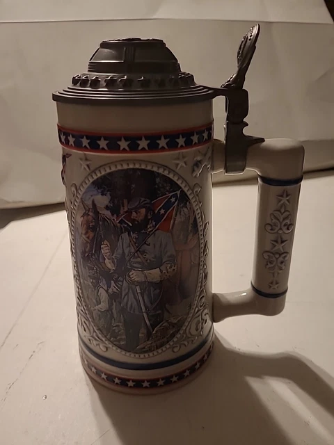 Longton Crown "Heroes of the Civil War" Stonewall Jackson Tankard with COA