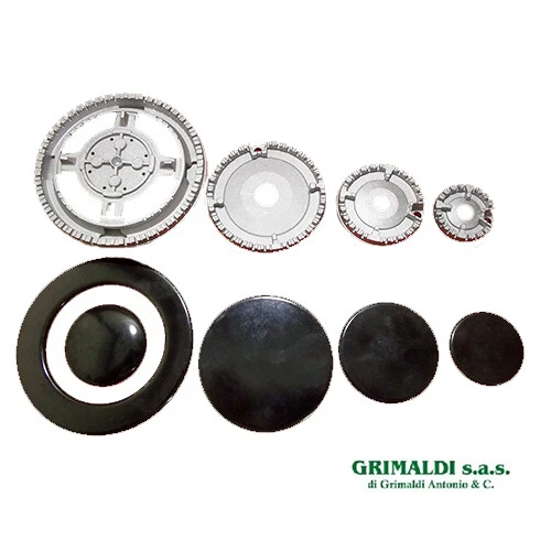 ARISTON HOTPOINT KIT 5 Bruciatori Piattelli Spartifiamma 4 Fuochi Tripla Corona EUR 21,70 - IT - Foto 5