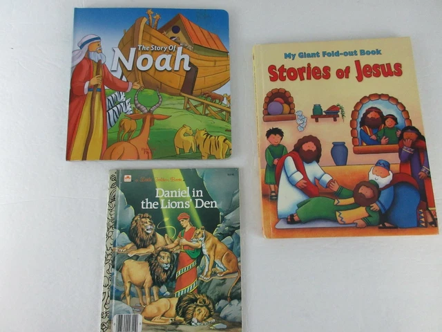 BIBLE STORY BOOKS 3 Daniel In Lions Den Story Of Noah Stories Of Jesus bible-story-books-3-daniel-in-lions-den-story-of-noah-stories-of-jesus