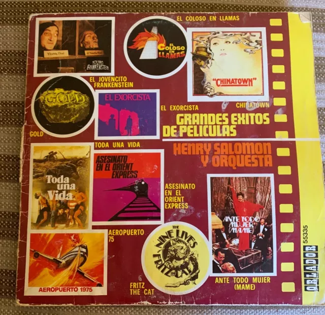 Henry Salomon Y Orquesta ‎– Grandes Éxitos De Películas Vol. 5 . DISCO VINILO