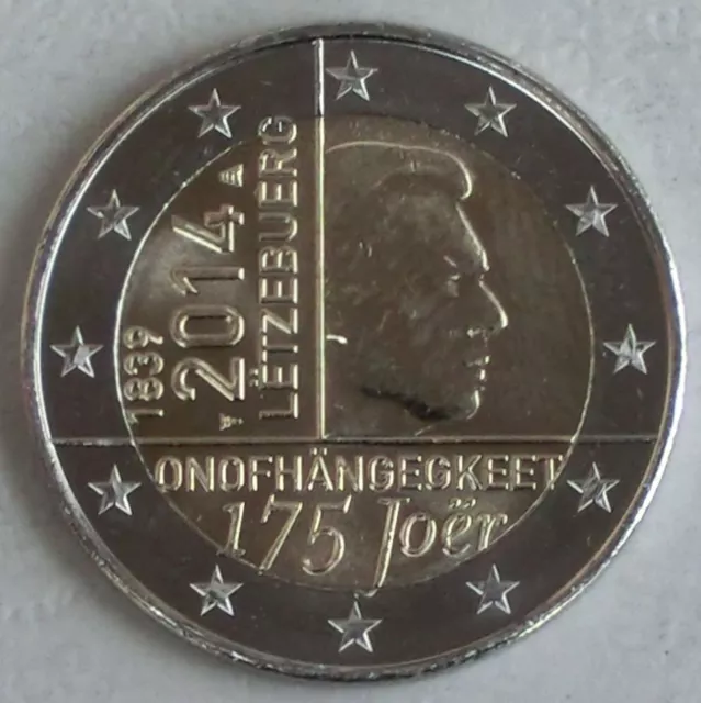 Monnaie commémorative Luxembourg 2014 175 Années Indépendance splendide