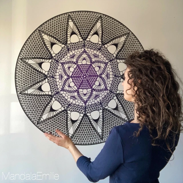 Attrape rêve mandala macramé - La boutique bohème