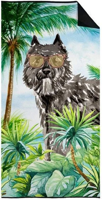 CK3021TWL3060 Bouvier Des Flandres Premium Beach Towel, Oversized - Towel for Be
