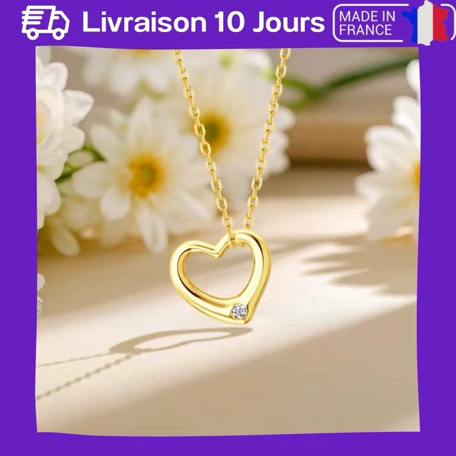 Pendentif Cœur En Or 18k Les Amoureux De Peynet - Or Jaune, 2,21g, Occasion