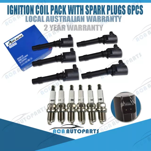 6 Ignition Coils Pack for Ford Falcon Fairlane FPV BA BF G6 SX G6E FG Territory