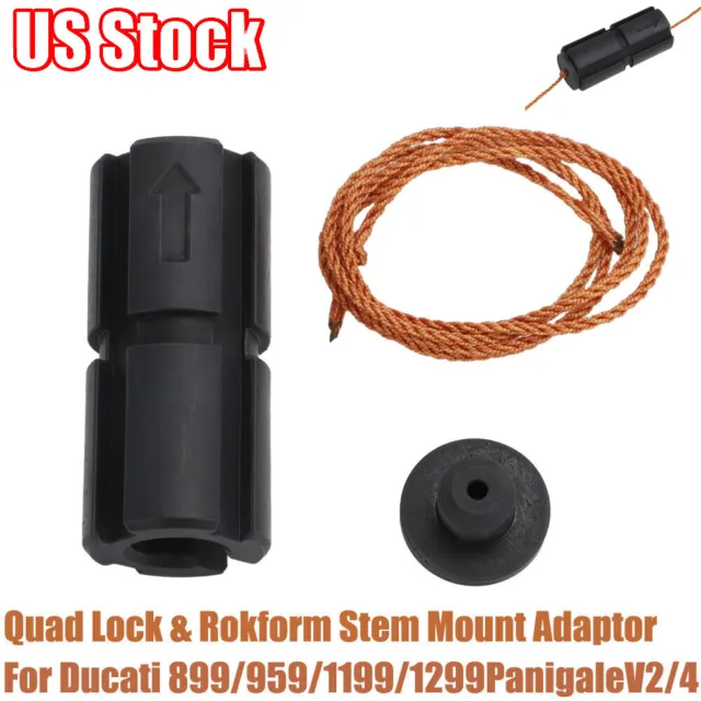 Quad Lock Rokform Stem Mount Adaptor Kit For Ducati Panigale 899 959 1199 1299