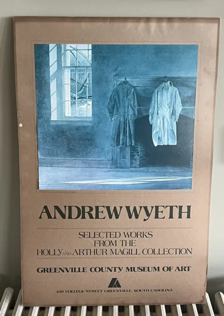 Andrew Wyeth The Quaker Custom Print on Panel 1975 Rare GUC