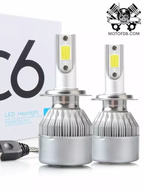 Lot de 15 Kits d'Ampoules LED H4 6000K 72W - Idéal pour Revendeurs