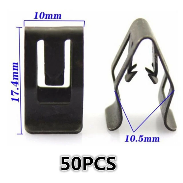 Heavy Duty Metal Retainer Clips for Car Console Dashboard Panel Pack of 50