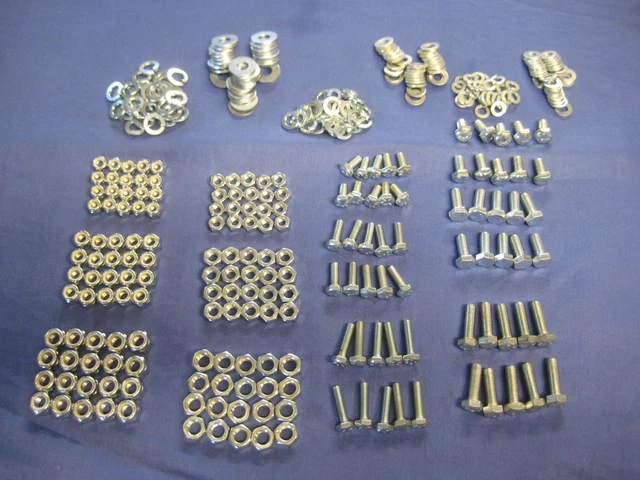 thumbnail image 2 of Triumph TR1-4 Stainless Steel UNF Nut, Bolt & Washer Set – 350 Pieces – UK Made 2 of 3