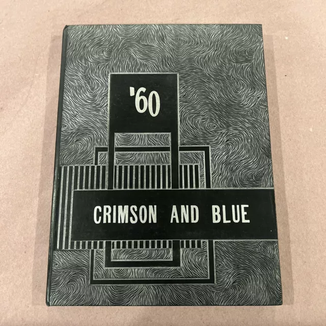 1960 "Crimson and Blue"- Abraham Lincoln High School Yearbook-Council Bluffs IA+