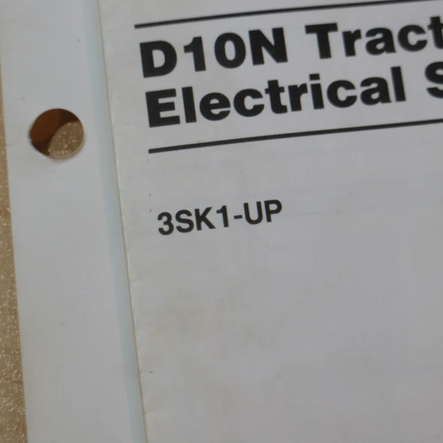 CAT CATERPILLAR D10N Traktor Elektrisch Wiring Diagramm Schaltplan