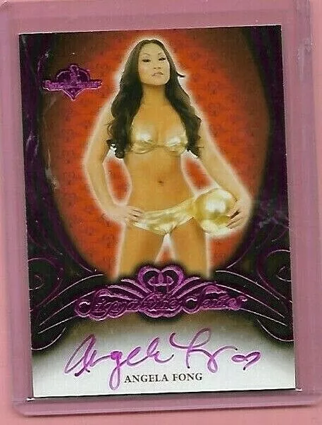 2015 Benchwarmer Angela Fong Pink Auto Nrmt-Mt
