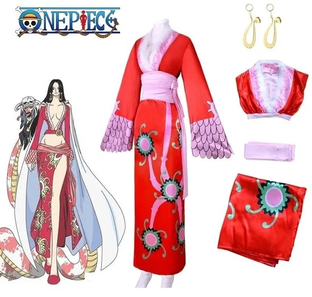 One Piece cosplay Boa Hanckok Kimono  déguisement jeux de role  Taille Au Choix