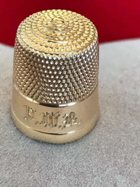 Simons Bros .SOLID 14K GOLD THIMBLE ~ Yellow Gold