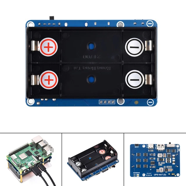 UPS HAT (D) Per Il Modulo Di Alimentazione Senza Interruzioni Raspberry Pi 5V S1