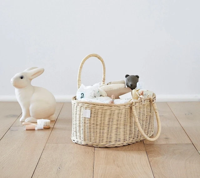 Baby Diaper Caddy Organizer I Diaper Caddy Basket