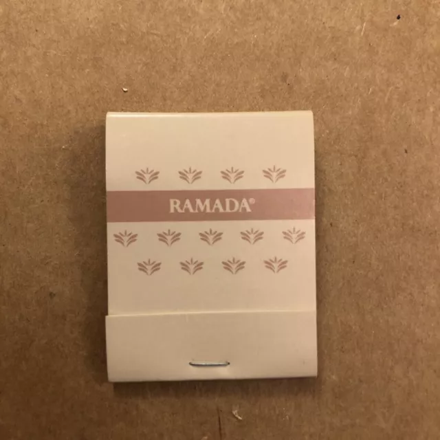 Vintage Mauve and Light Pink Ramada Inn Hotel Advertising Matchbook