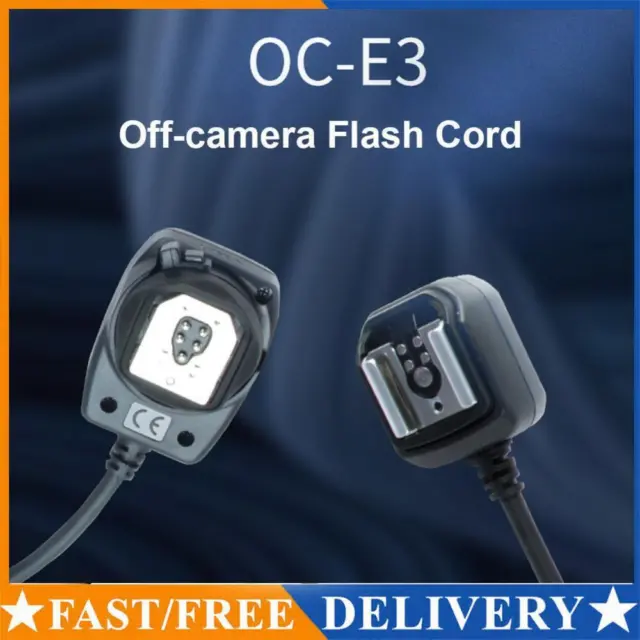 OC-E3 Off Camera Flash Cable Hot Shoe Cord Sync Remote Focus Cable for Canon