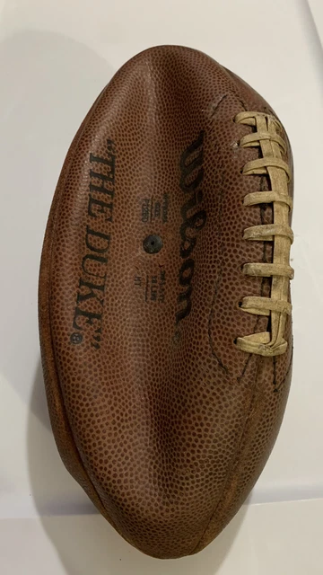 Vintage Wilson THE DUKE NFL Football 70s Official Pattern Made In USA Flat As Is