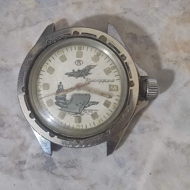 OROLOGIO URSS VOSTOK Komandirskie Vintage Meccanico Sovietico Russo - Foto 10