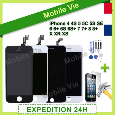 Vitre Tactile + Ecran Lcd Retina Iphone 4/5S/Se/6/6S/7+/8+/Xr/Xs/11/12 Pro Max