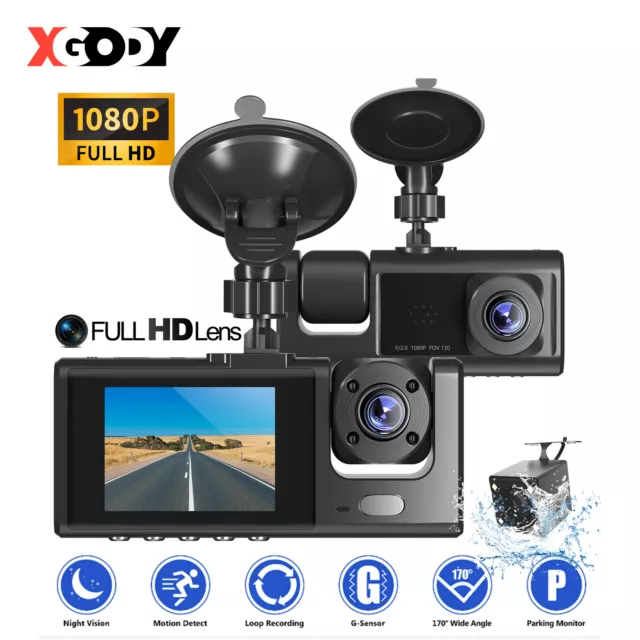 1080P FHD Dashcam Front Lens Auto DVR Videorecorder Kamera G-sensor Nachtsicht