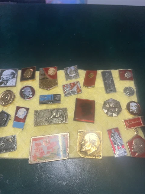 COMMUNIST Leader VLADIMIR LENIN Head BADGE COLLECTION 3