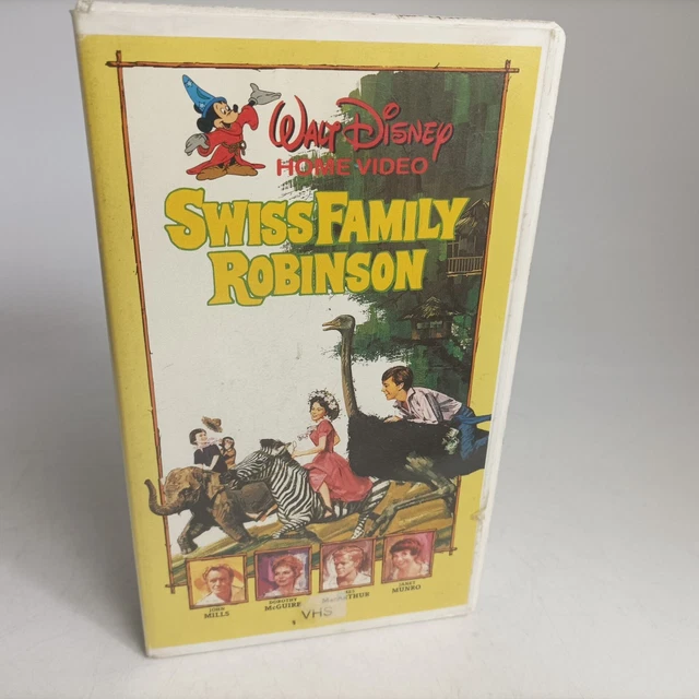 SWISS FAMILY ROBINSON VHS Video (1985) Pre-Certificate [G+] Walt Disney ...