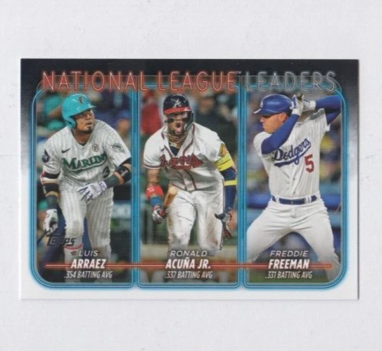 (20) RONALD ACUNA Jr. / Freeman + 2024 TOPPS SERIES 1 BATTING AVG