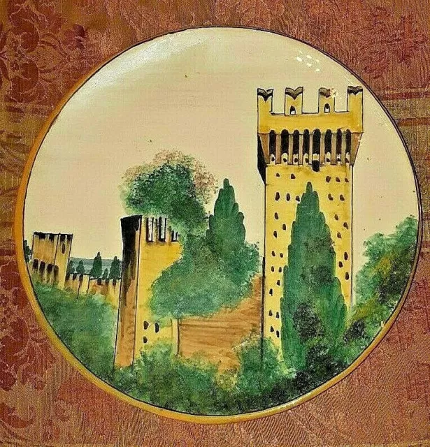 antico Piatto ceramica F.A.M.A. Ascoli Piceno ex MATRICARDI ,MARCHE - FAMA,Torre