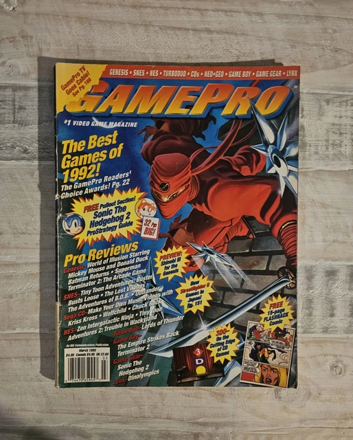 GamePro Gaming Magazine X1 March 1993