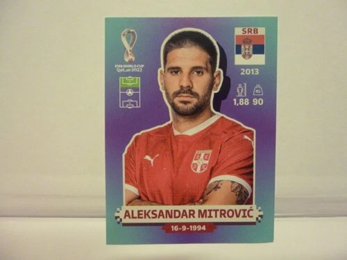 PANINI WORLD CUP QATAR 2022 Aleksandar Mitrovi Serbia SRB 18 1 04 panini-world-cup-qatar-2022-aleksandar-mitrovi-serbia-srb-18-1-04