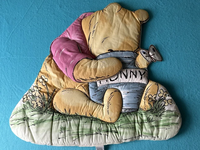 Vintage Red Calliope Winnie The Pooh Fabric Dimensional Wall Hanger.