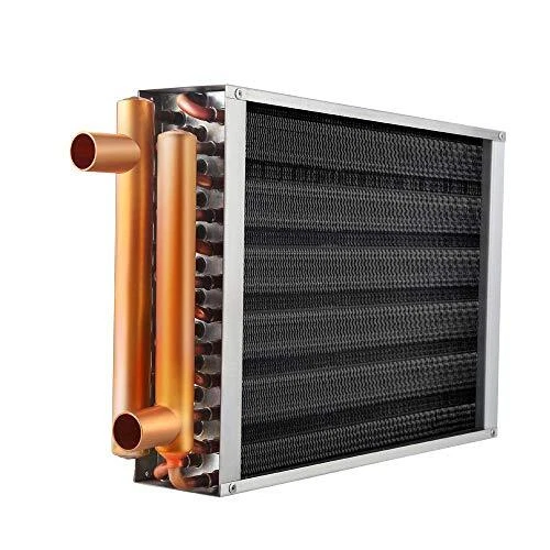 Water to Air Heat Exchanger 12x15 1" Copper Ports Hot Water Coil For Hot Air