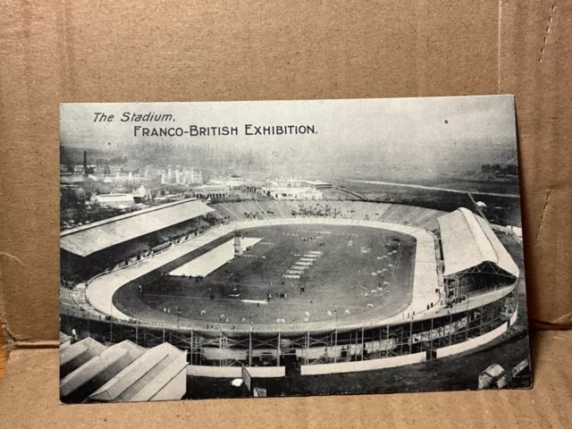 WHITE CITY STADIUM Franco British Exhibition LONDON 1908 vintage POSTCARD  28/3