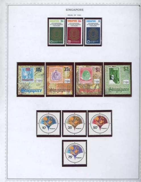 SINGAPORE Album Page Lot #135 - SEE SCAN - $$$