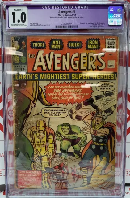 Avengers #1 | CGC 1.0 | Silver Age | 1st Appearance Of The Avengers
