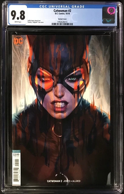 Catwoman #2 CGC 9.8 Stanley "Artgerm" Lau Variant Cover!