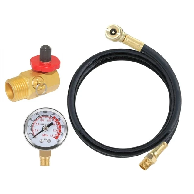 Air Tank Repair Kit with Safety Valve, Pressure Gauge and 4-Foot Air Tanks S4D5