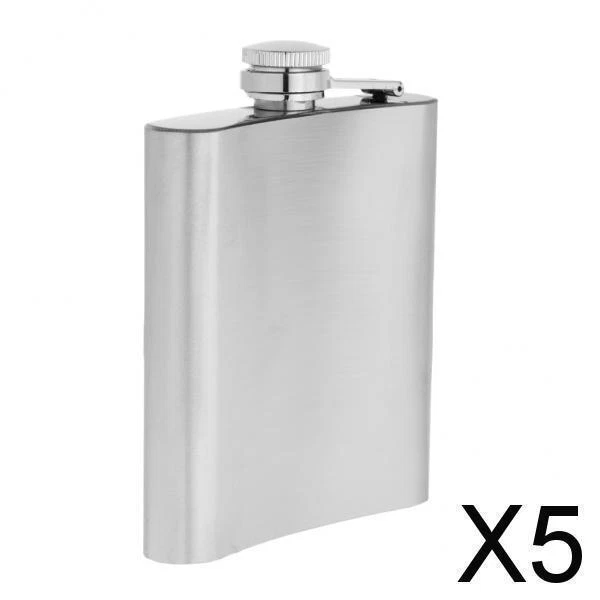 Flacon à Alcool En Acier Inoxydable 6 Oz Avec Entonnoir - Neuf En Boîte - Parfait Pour Les Sorties