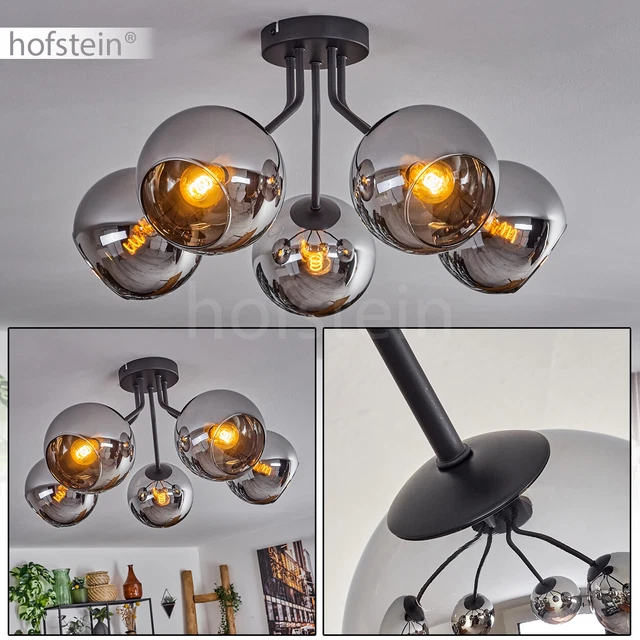 Moderne Schlaf Wohn Zimmer Raum Beleuchtung Glas Chrom Flur Leuchte Decken Lampe